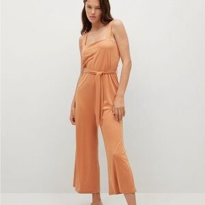 Mango Lyocell Jumpsuit With Belt size small ✨